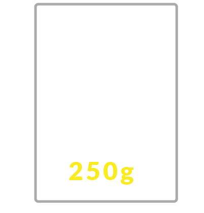 250 g karton biały